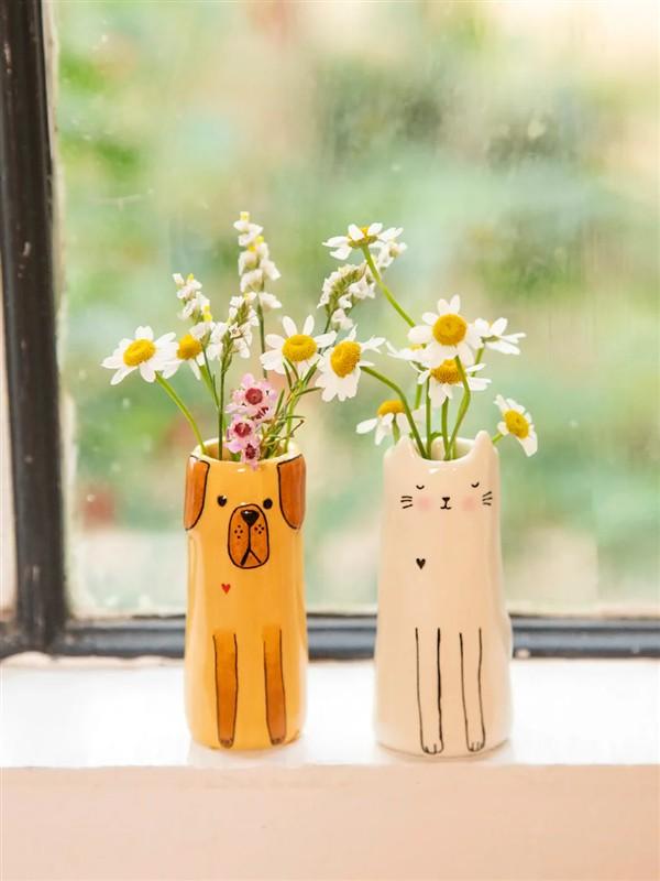 Cat Cutest Little Bud Vase