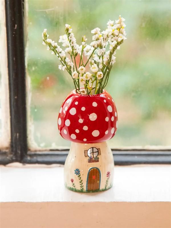 Mushroom Cutest Little Bud Vase