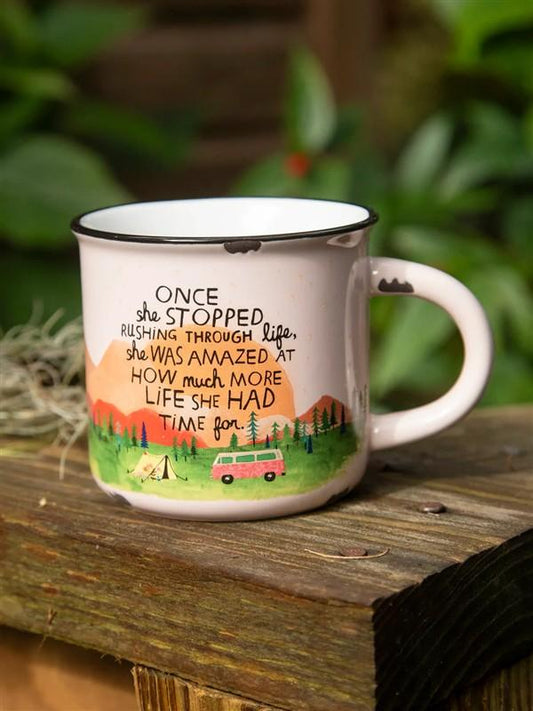 Once She Stopped Campfire Mug