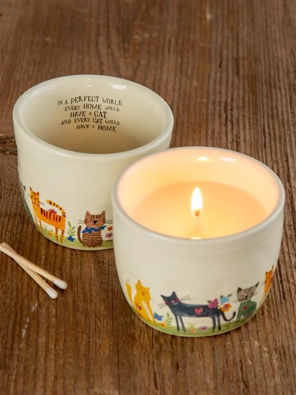 Secret Message Cat Candle