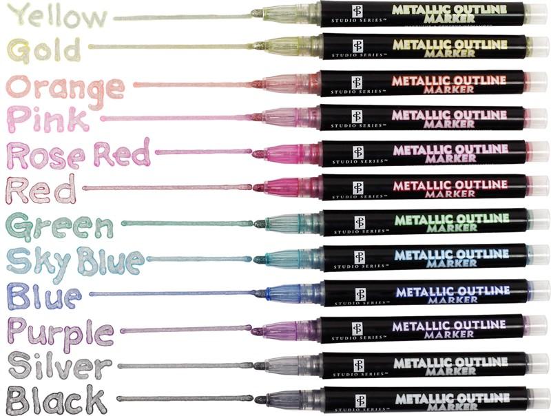Metallic Outline Markers
