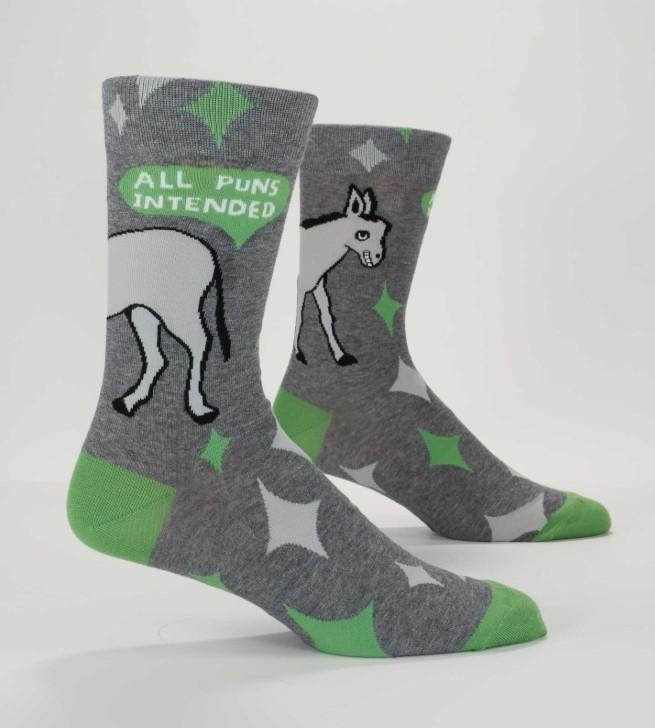 All Puns Intended Mens Socks