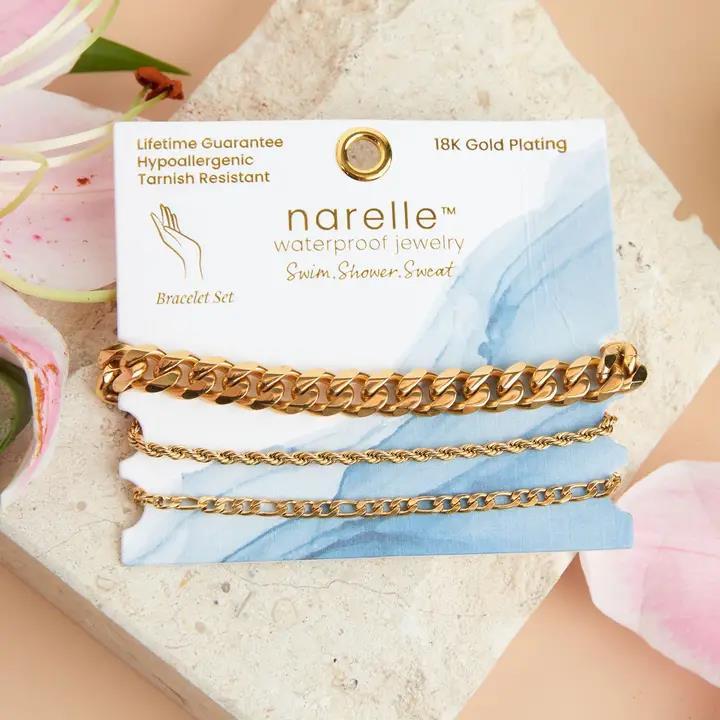 Figaro Chain Bracelet Set