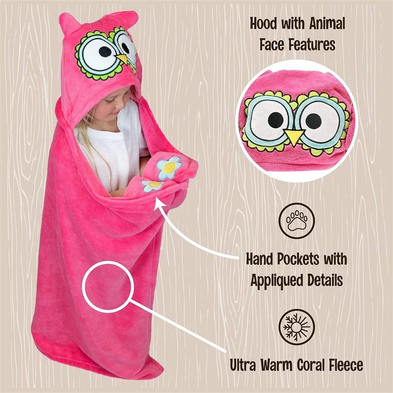 Owl Hooded Blanket