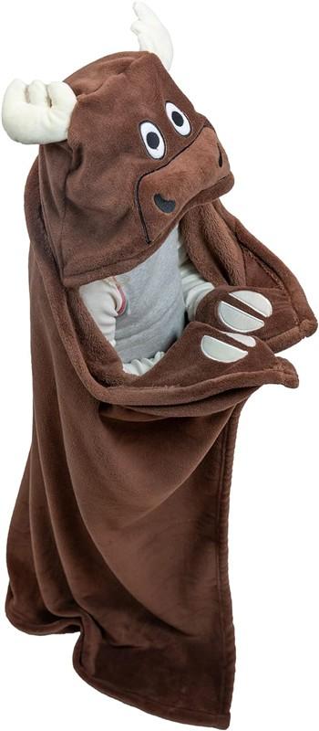 Moose Hooded Blanket