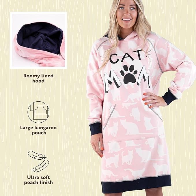 Cat Mom Sleep Hoodie L/XL
