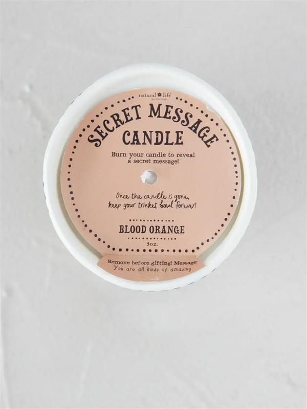 Amazing Secret Message Candle