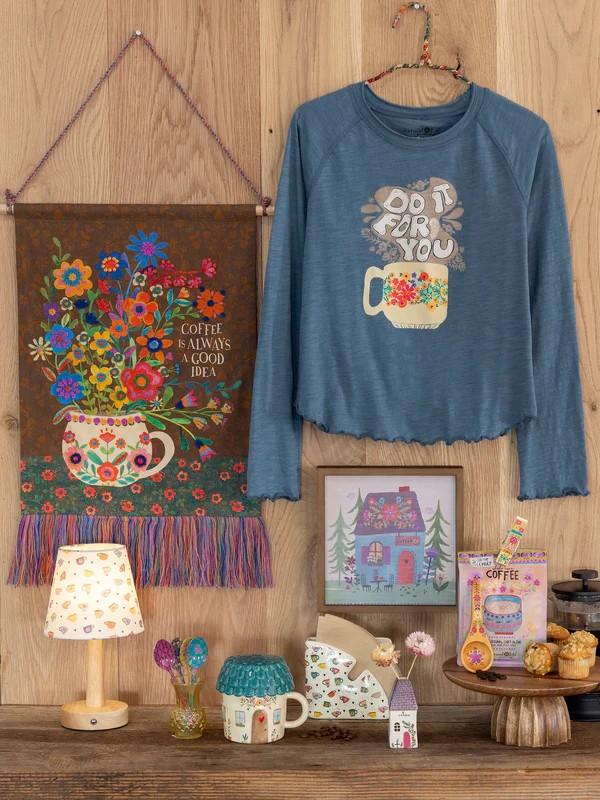 Tufted Tapestry Wall Hanging - Coffee