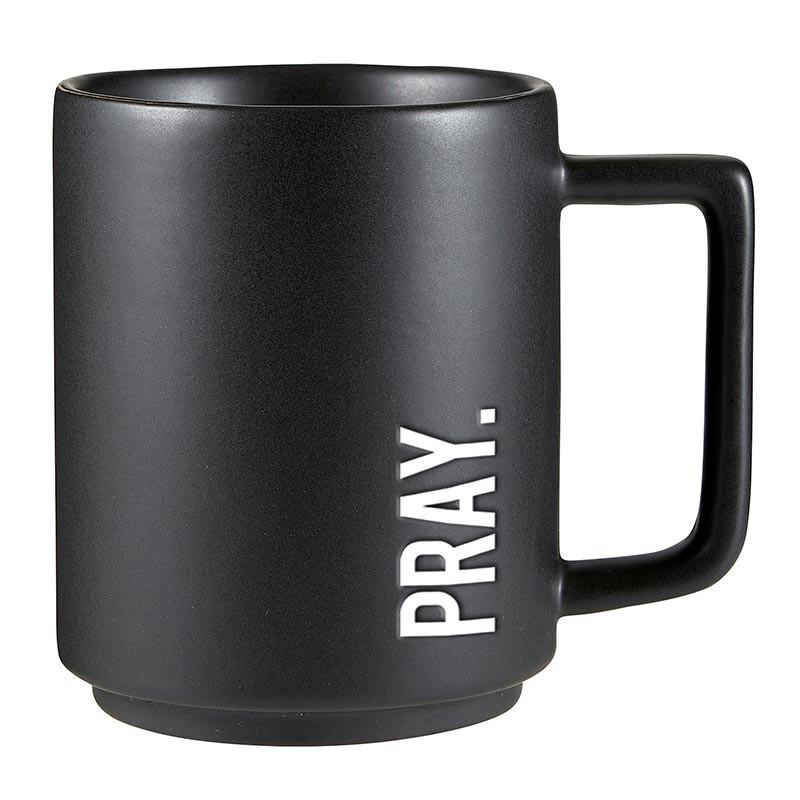 Pray. Matte Black Mug