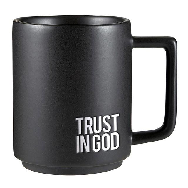 Trust in God Matte Black Mug