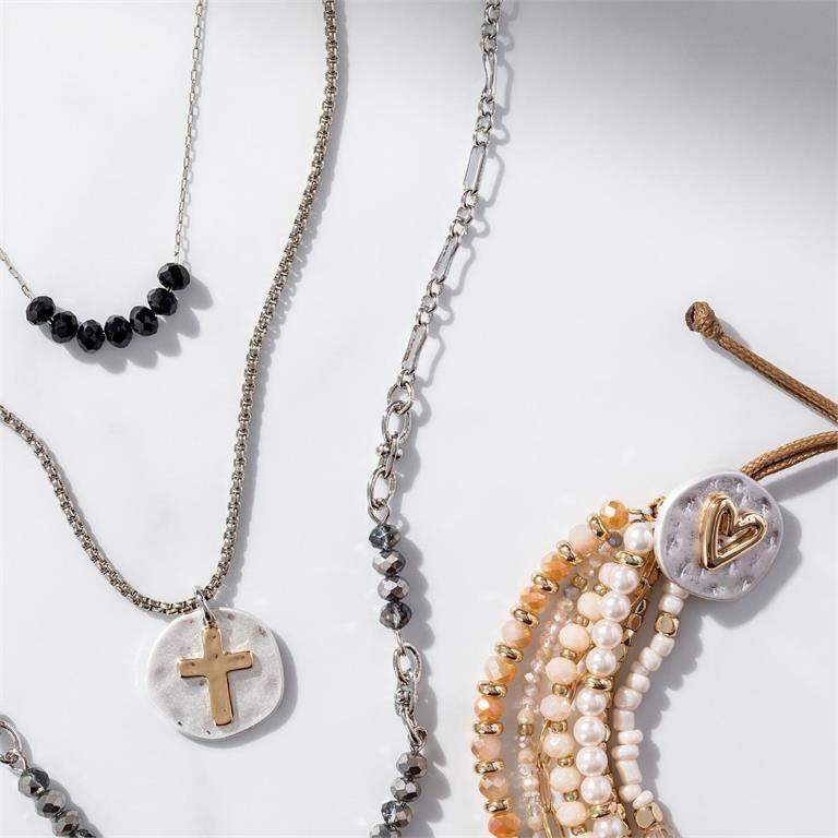 Your Journey Prayer Champagne Necklace - 24in