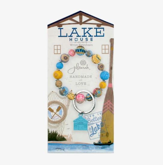Lake House Carded Wrist Keychain