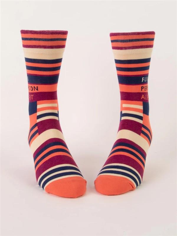Fun Person Alert Mens Socks