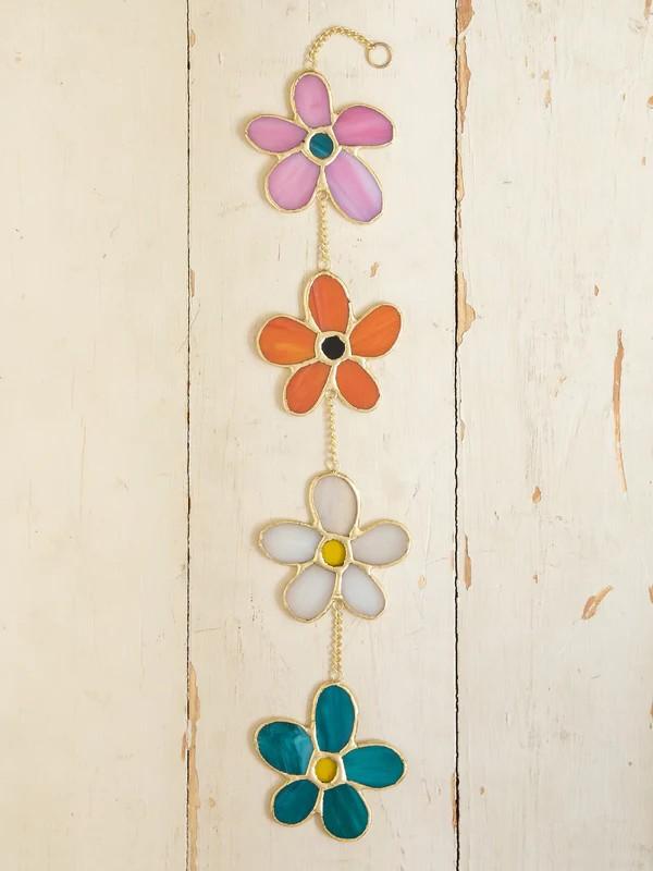 Stained Glass Mobile - Daisies