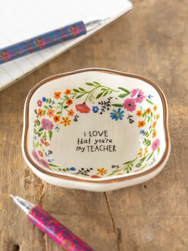 Antiqued Trinket Bowl - Teacher