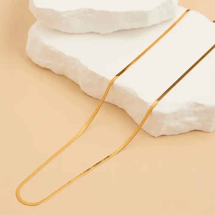 Waterproof Necklace Dainty 20" Snake Chain Narelle