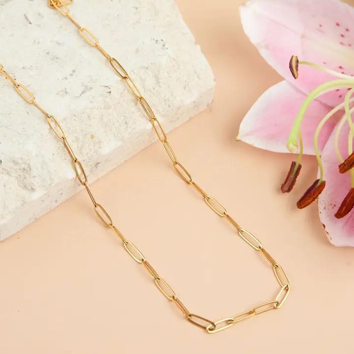Narelle Waterproof 18" Paperclip Chain Necklace