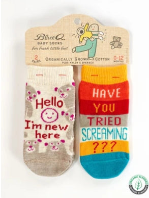 I'm New Here Baby Socks