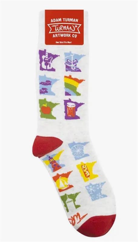 Minnesota Months Socks - Adam Turman Art