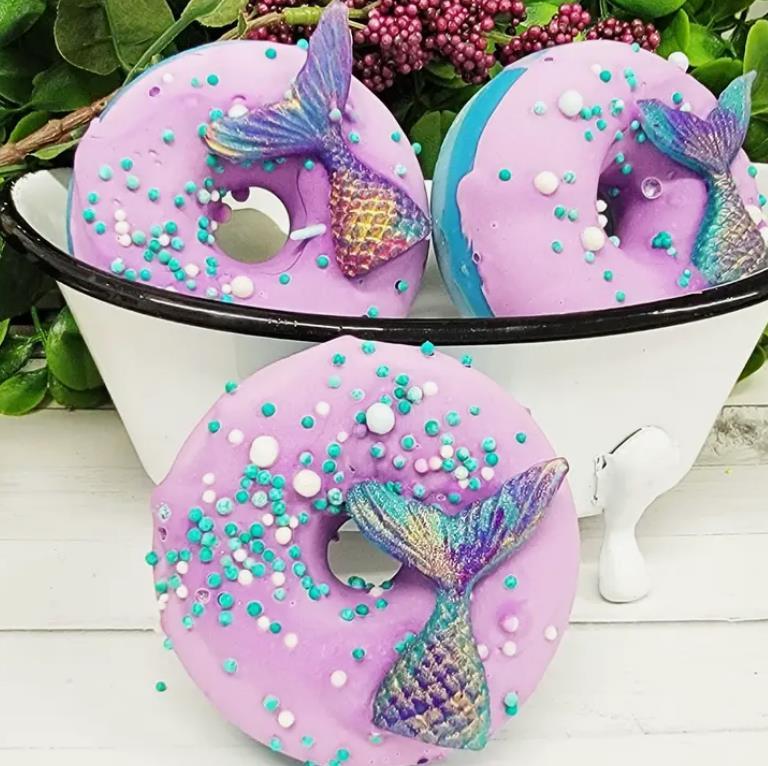 Mermaid Kisses Soap Donut