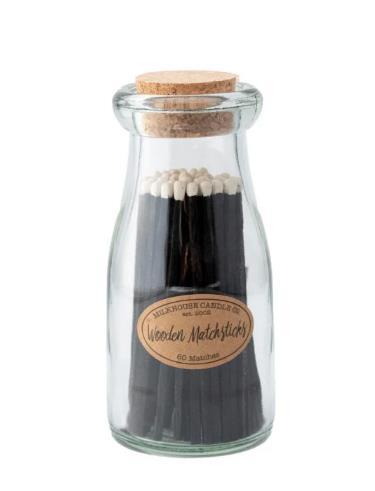 Wooden Matches in Milkbottle