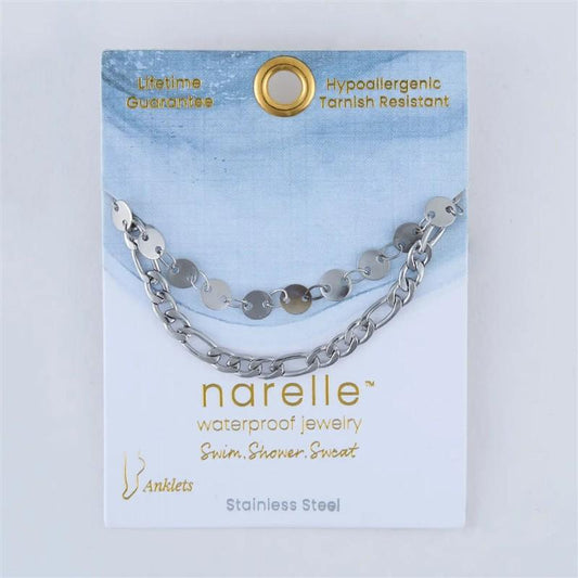 Disc & Figaro 2 Row Anklet