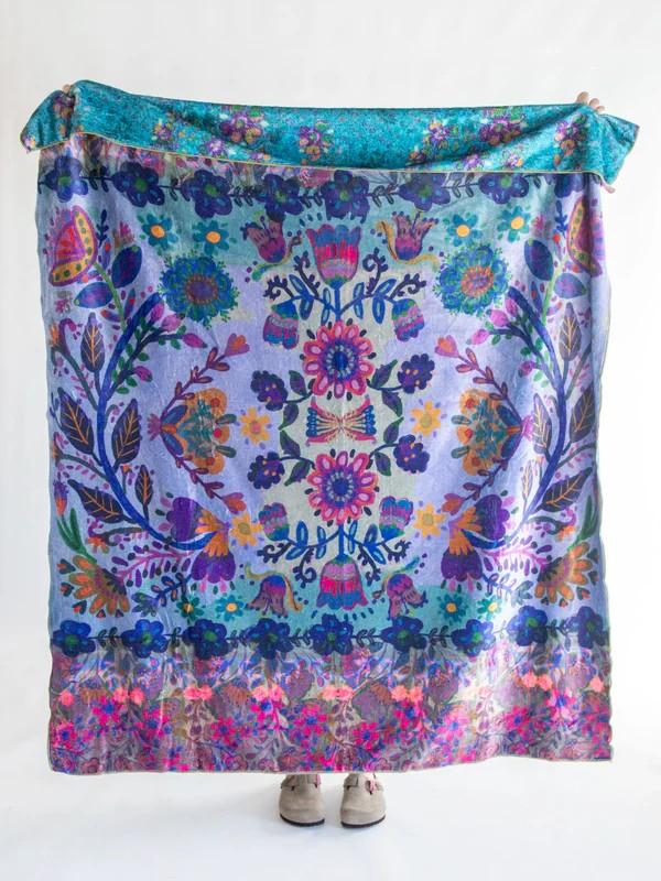 Border Folk Garden Double Sided Blanket
