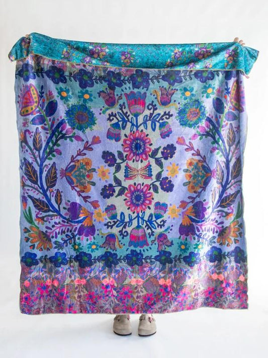 Border Folk Garden Double Sided Blanket