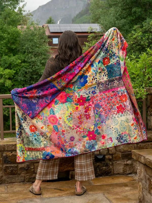 Jewel Border Double Sided Blanket