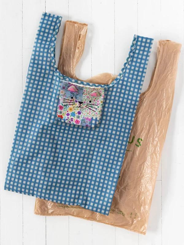 Reusable Market Tote Pouch - Cat