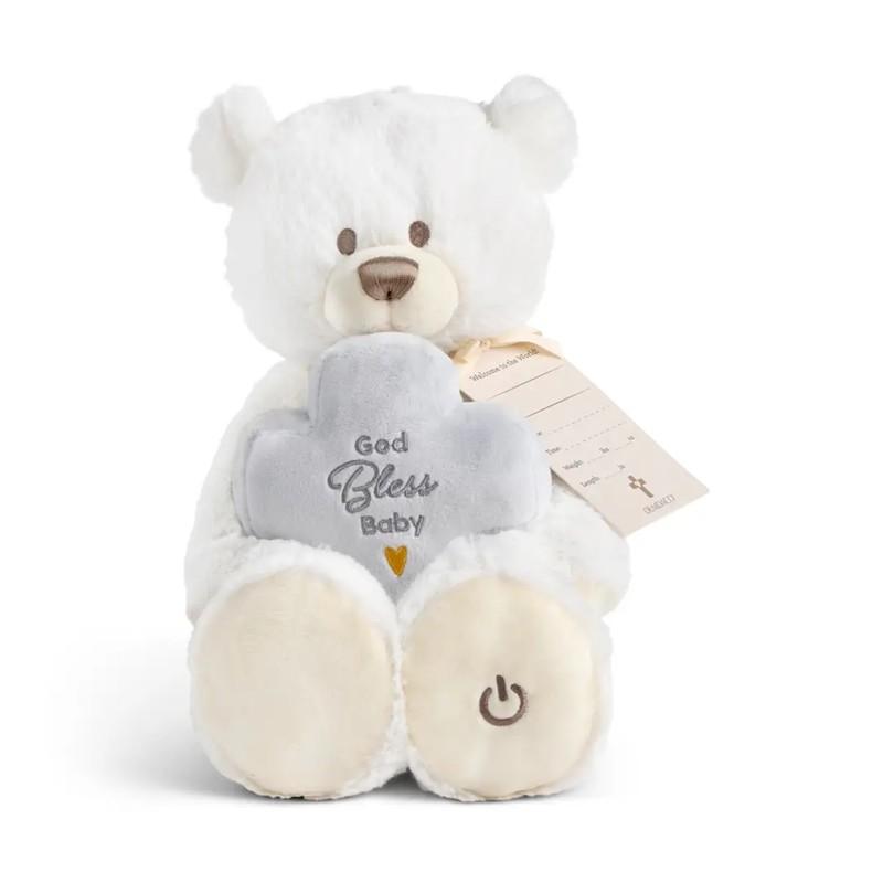 God Bless Baby White Mechanical Plush - 11in