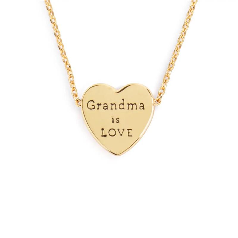Art Heart Necklace - Grandma