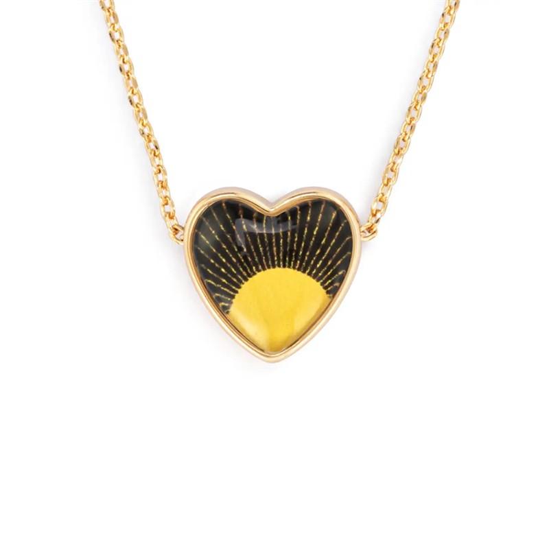 Art Heart Necklace - My Sunshine