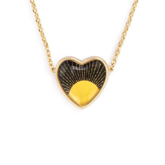 Art Heart Necklace - My Sunshine