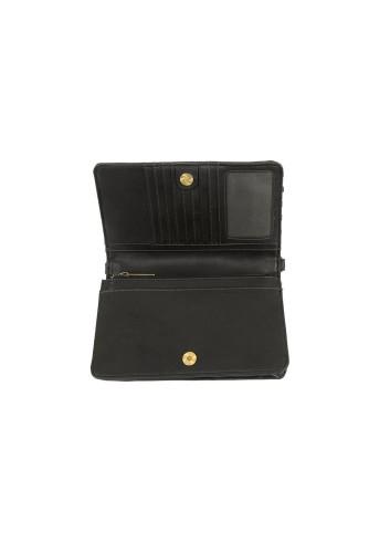 Black Lila Mini Woven Crossbody Bag