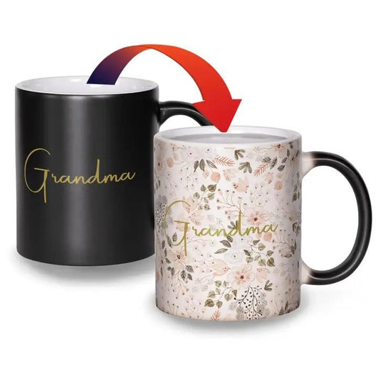 Floral Grandma Color Changing Magic Mug - Heat Activated