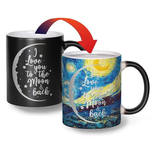 Love You To the Moon Color Changing Magic Mug