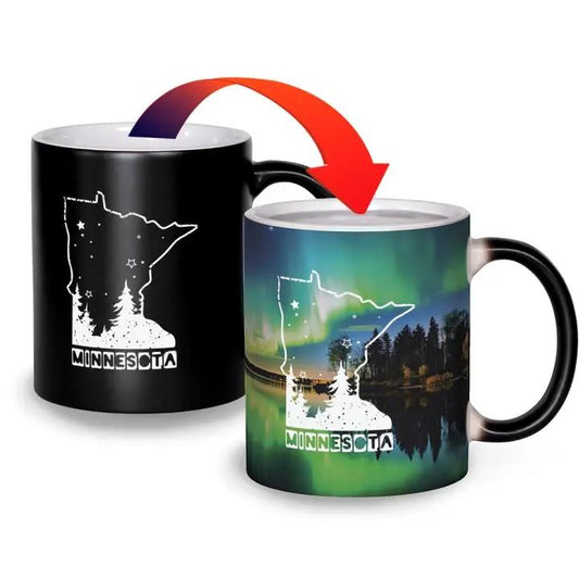 Mn Northern Lights Color Changing Magic Mug - Heat Activated