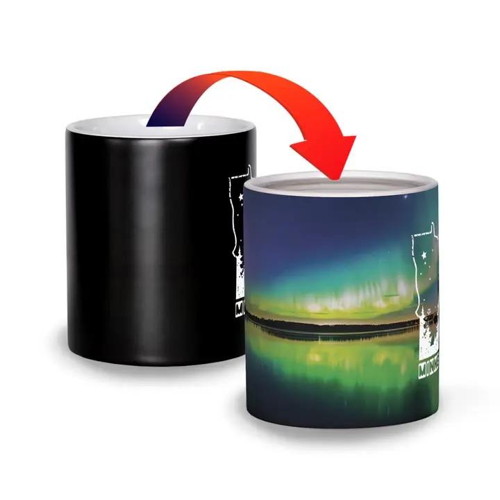 Mn Northern Lights Color Changing Magic Mug - Heat Activated