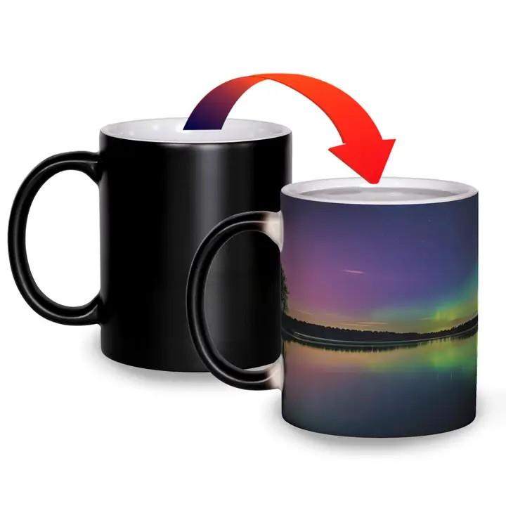 Mn Northern Lights Color Changing Magic Mug - Heat Activated