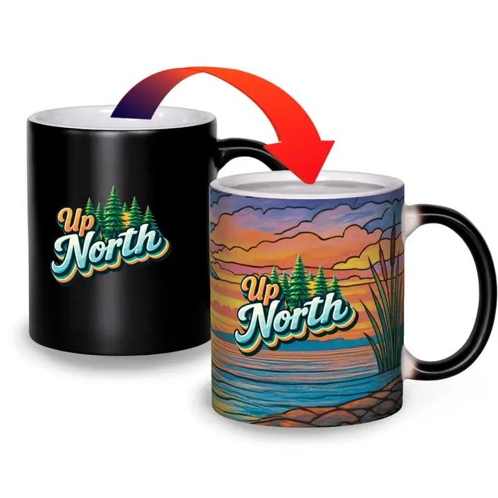 Mn Up North Color Changing Magic Mug - Heat Activated