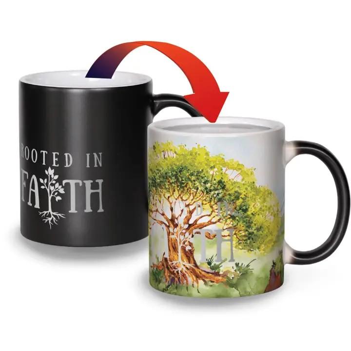 Rooted in Faith Color Changing Magic Mug - Heat Activated