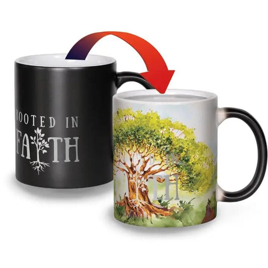 Rooted in Faith Color Changing Magic Mug - Heat Activated