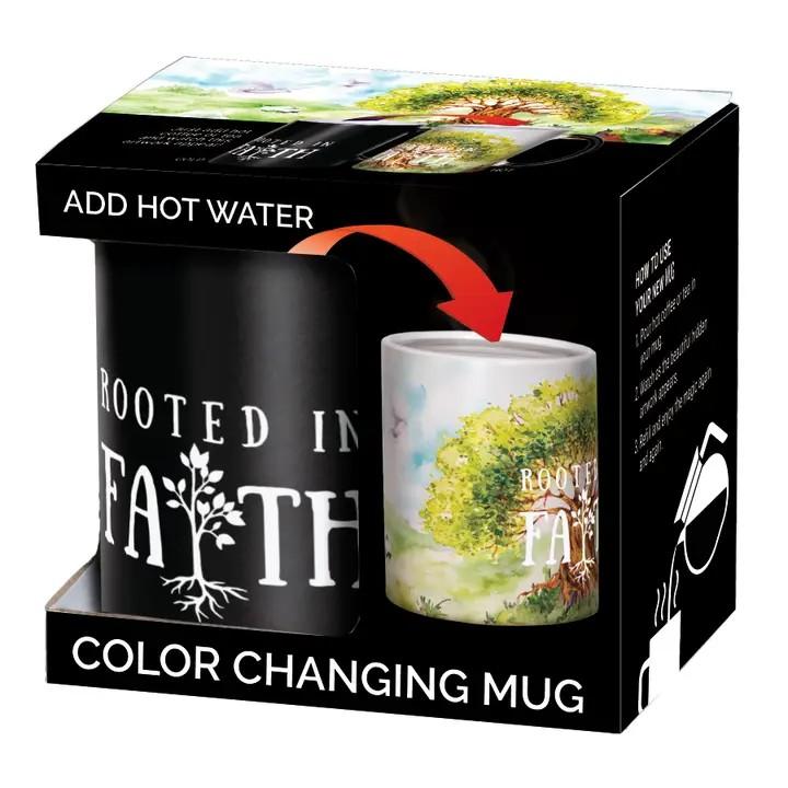 Rooted in Faith Color Changing Magic Mug - Heat Activated
