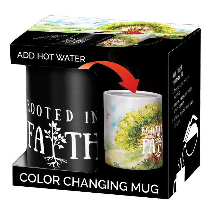 Rooted in Faith Color Changing Magic Mug - Heat Activated
