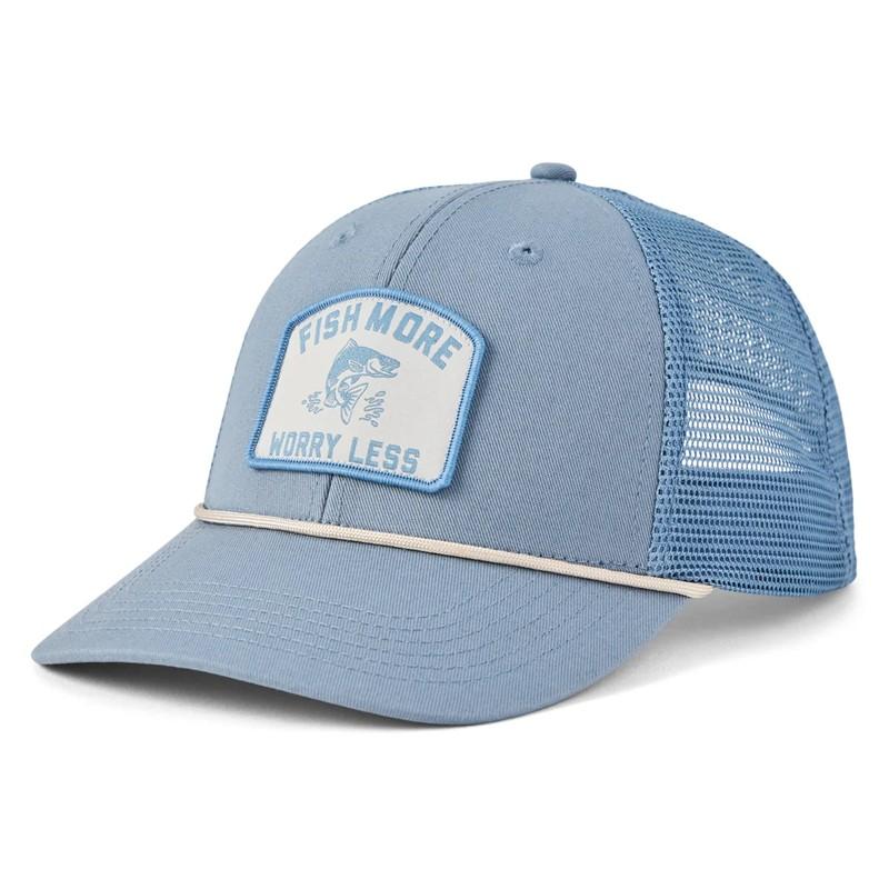 Adult Unisex Fish More Patch Trucker Rope Hat