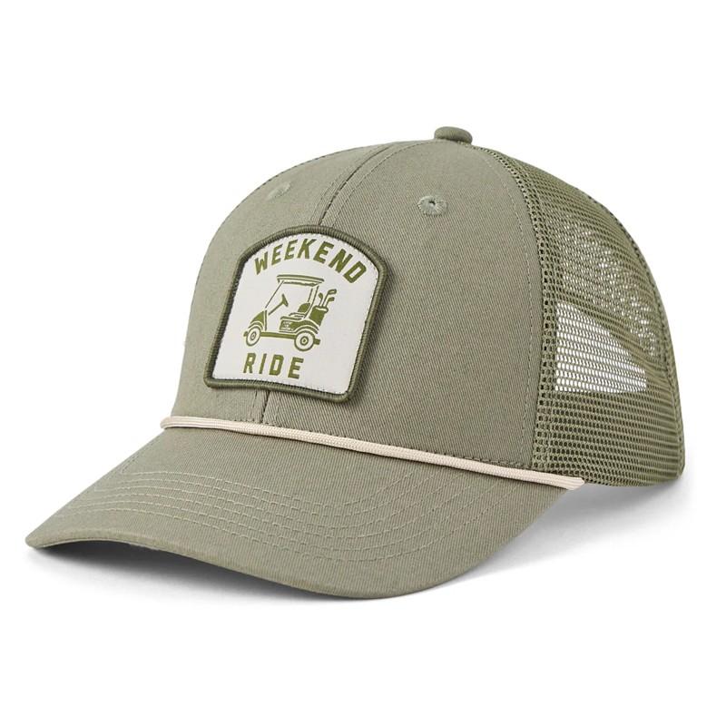Adult Unisex Weekend Ride Patch Trucker Rope Hat