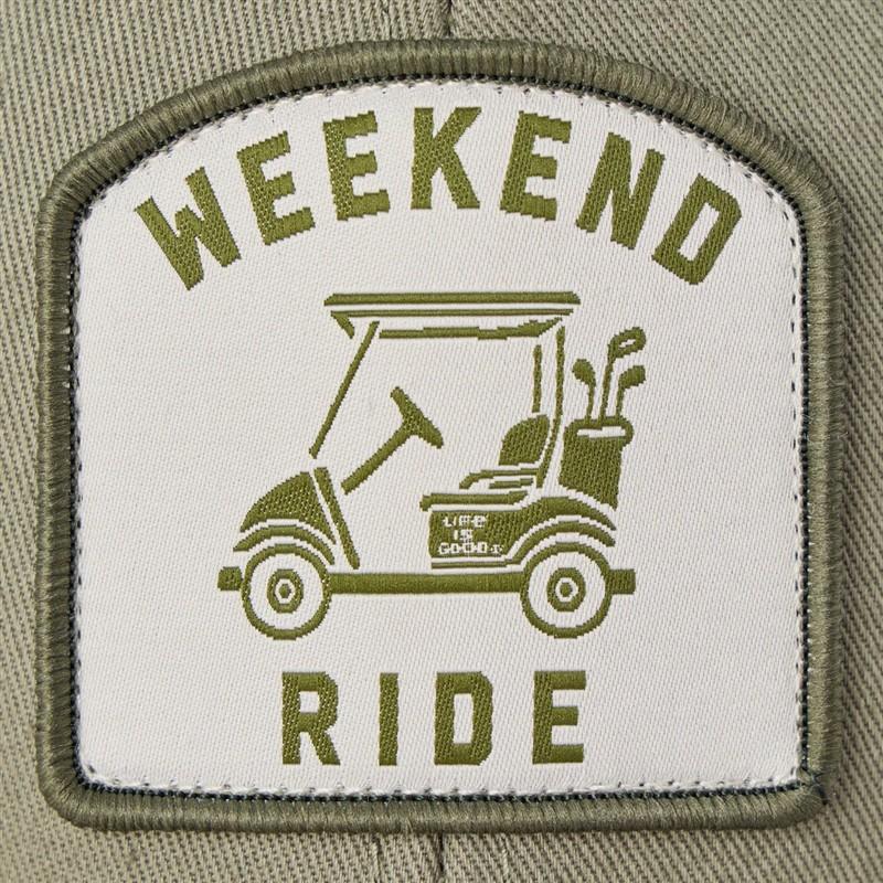 Adult Unisex Weekend Ride Patch Trucker Rope Hat