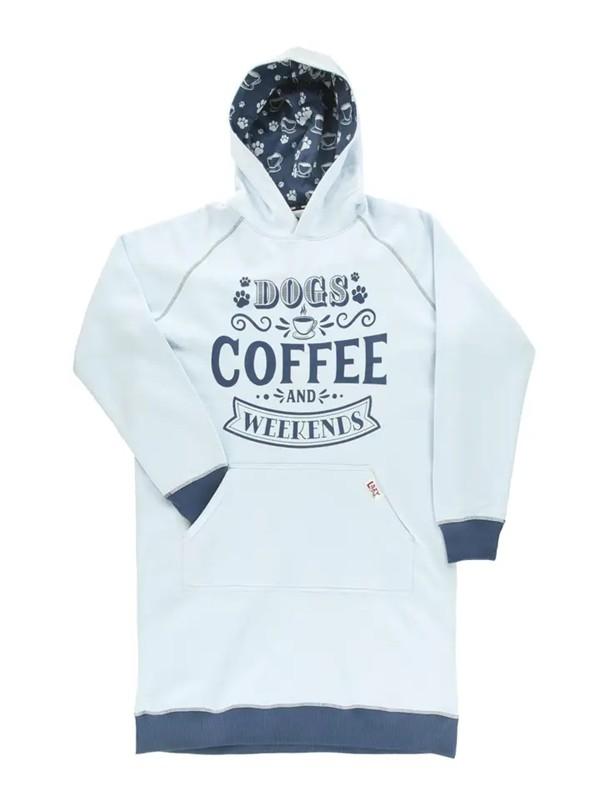 Dogs, Coffee, Weekends Sleep Hoodie s/m