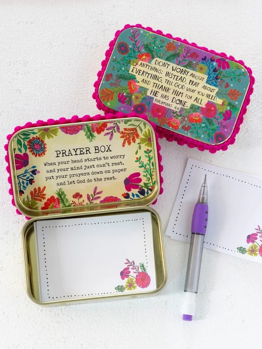 Tin Prayer Box - Don't Worry About Anything